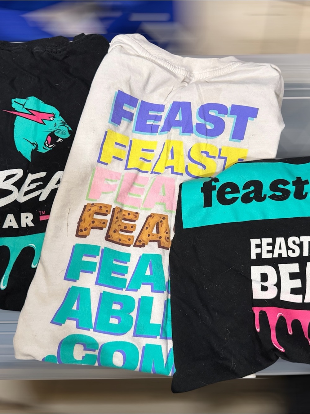 Mr. Beast Feastables Graphic Tee Set - Bold Multicolor Prints